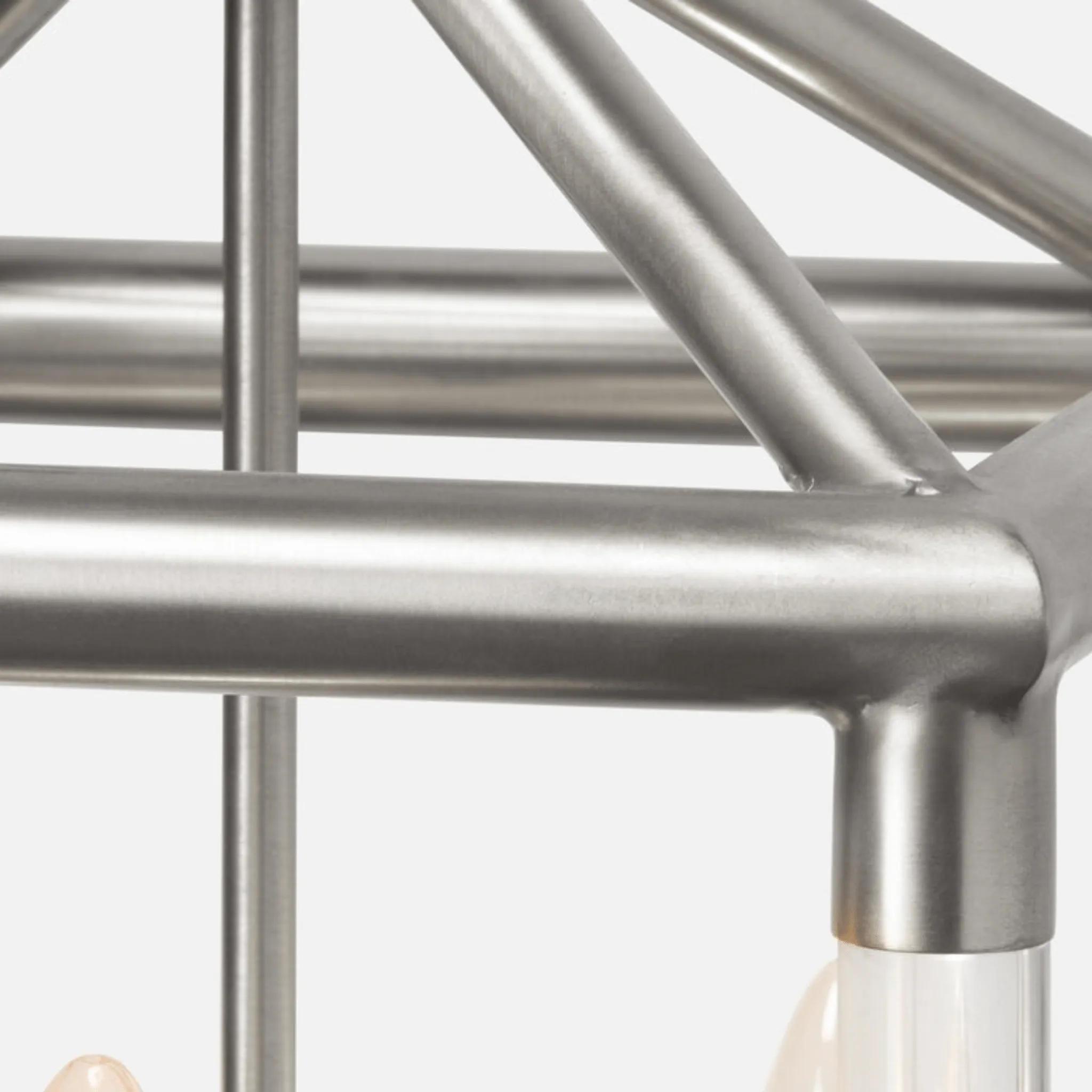 Teagan Matte Nickel Lantern Chandelier - Three Sizes