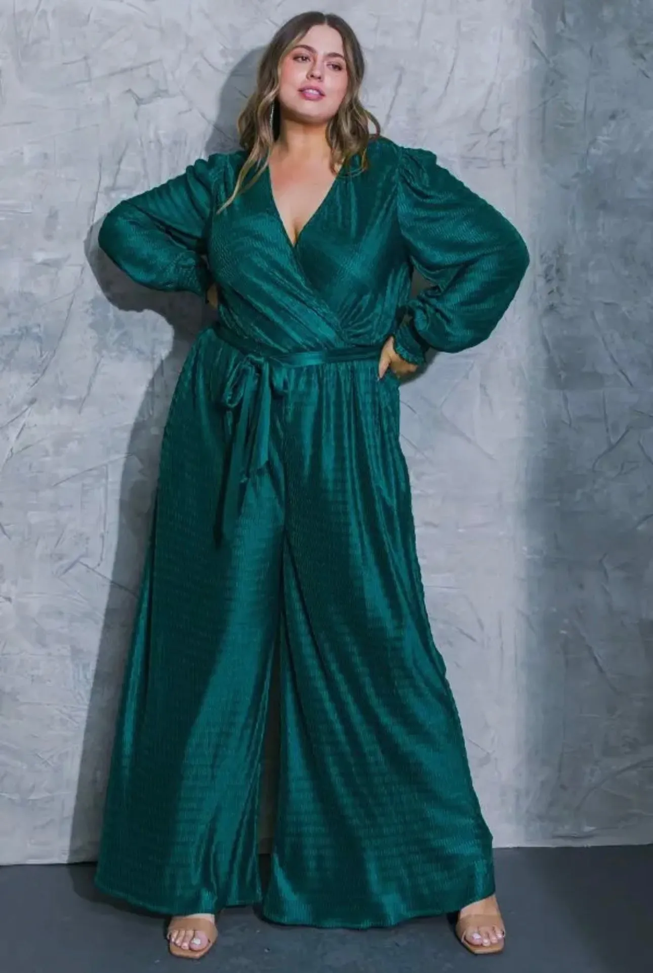 Teal Woven Jumpsuit