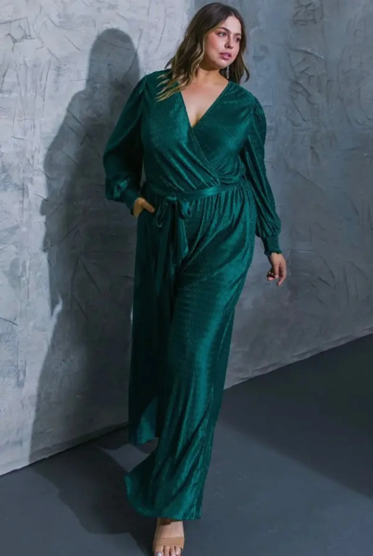 Teal Woven Jumpsuit