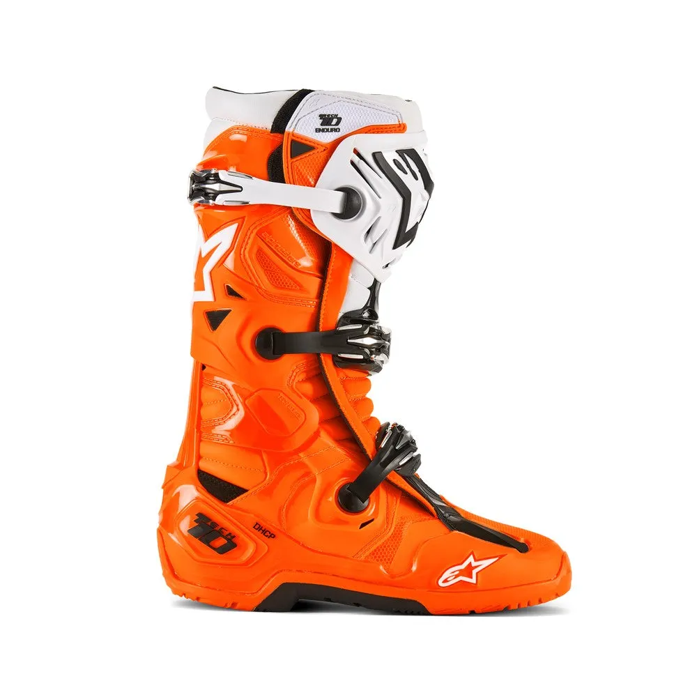 Tech-10 Enduro Boots Orange Fluoro/Black/White 10