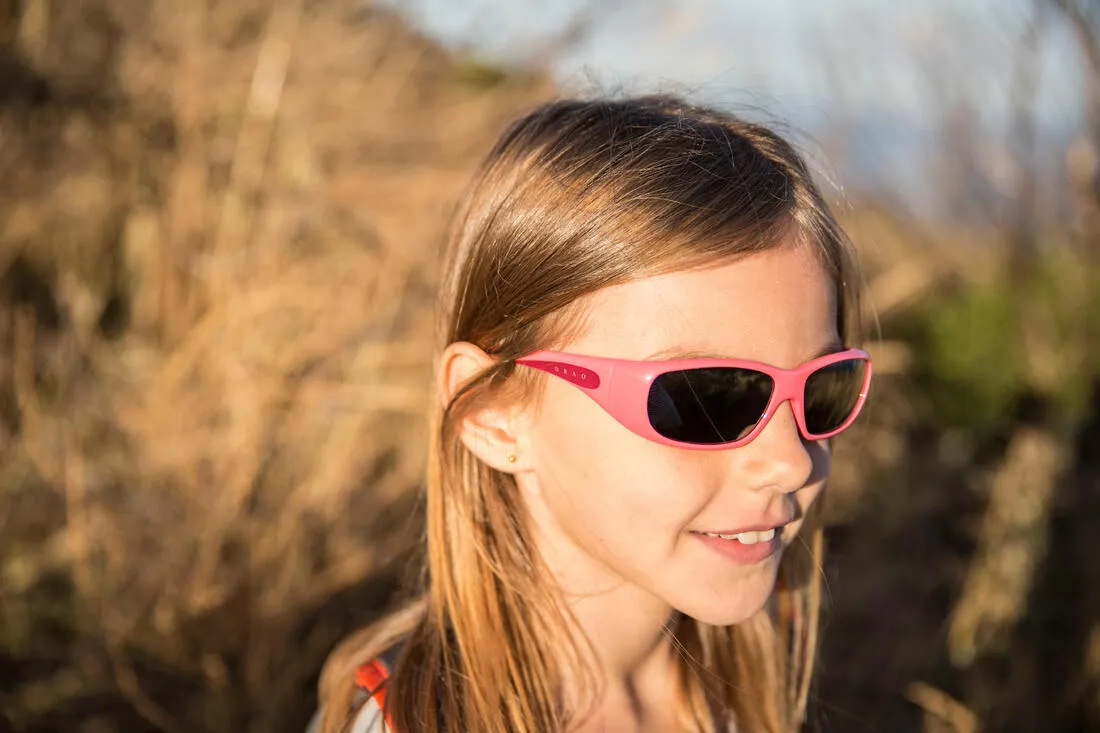 Teen 300 Kids' Hiking Sunglasses Ages 7-9 Category 4 - Pink
