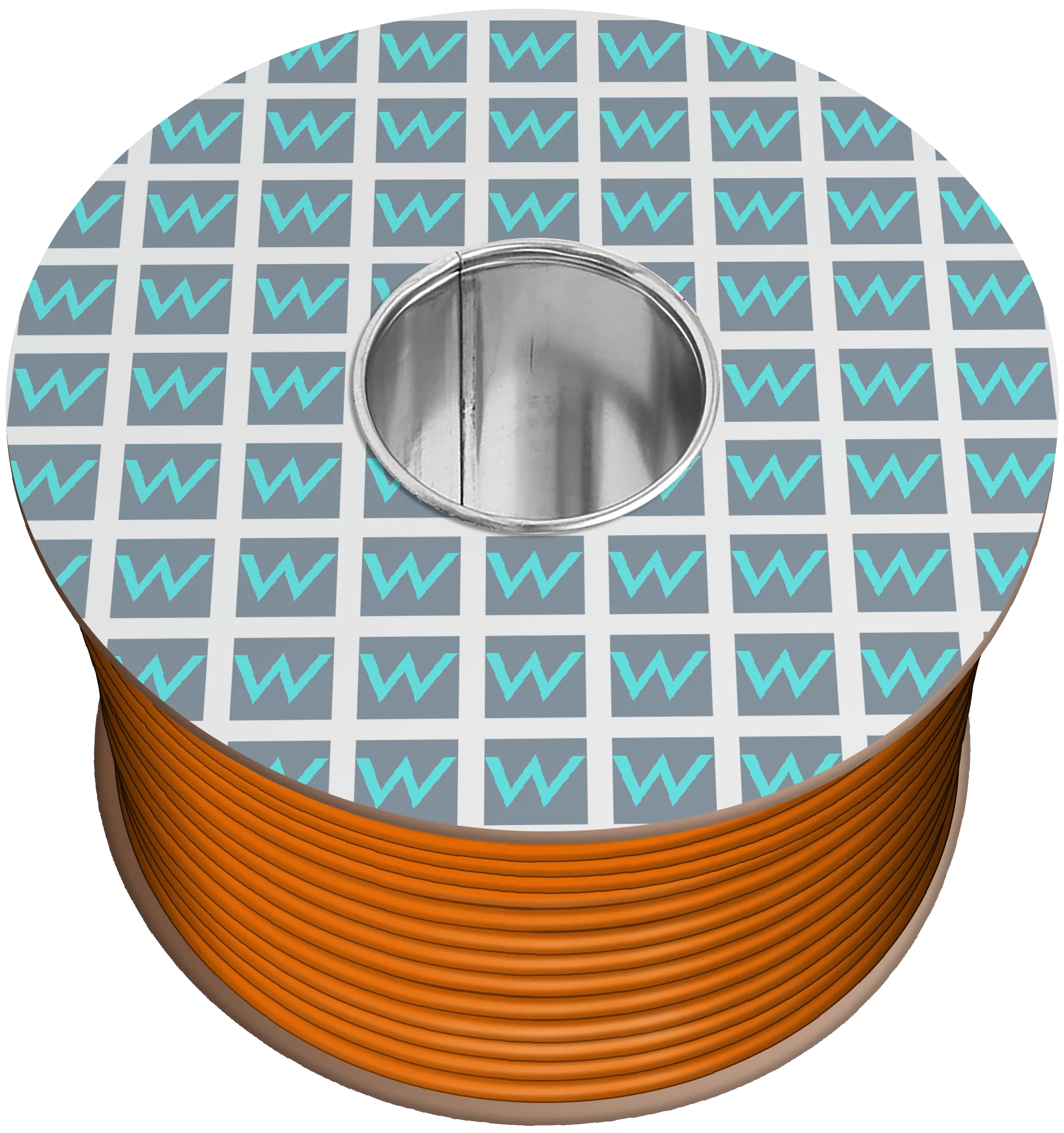 Time 3182Y 2 Core Round Flexible 1.0mm Orange Cable - 50M