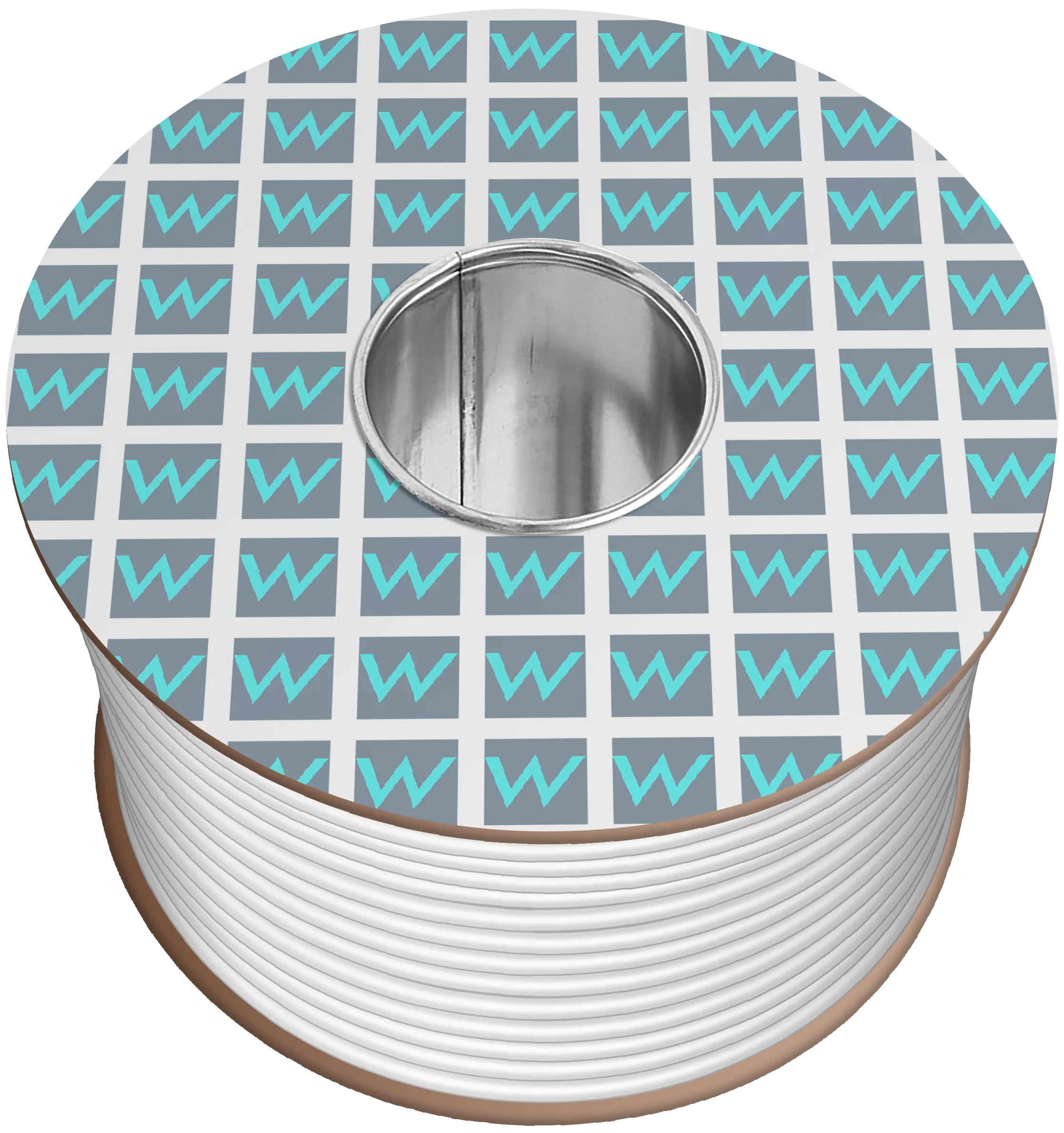 Time 3183Y 3 Core Round Flexible 1.5mm White Cable - 50M