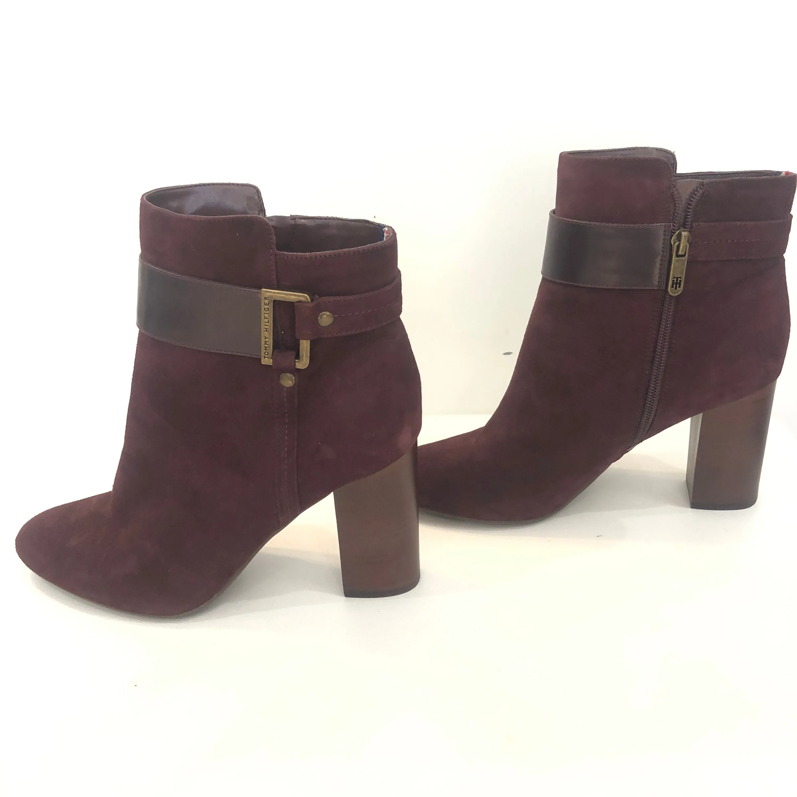TOMMY HILFIGER Suede Durham Ankle Booties Size 9.5 NWOT