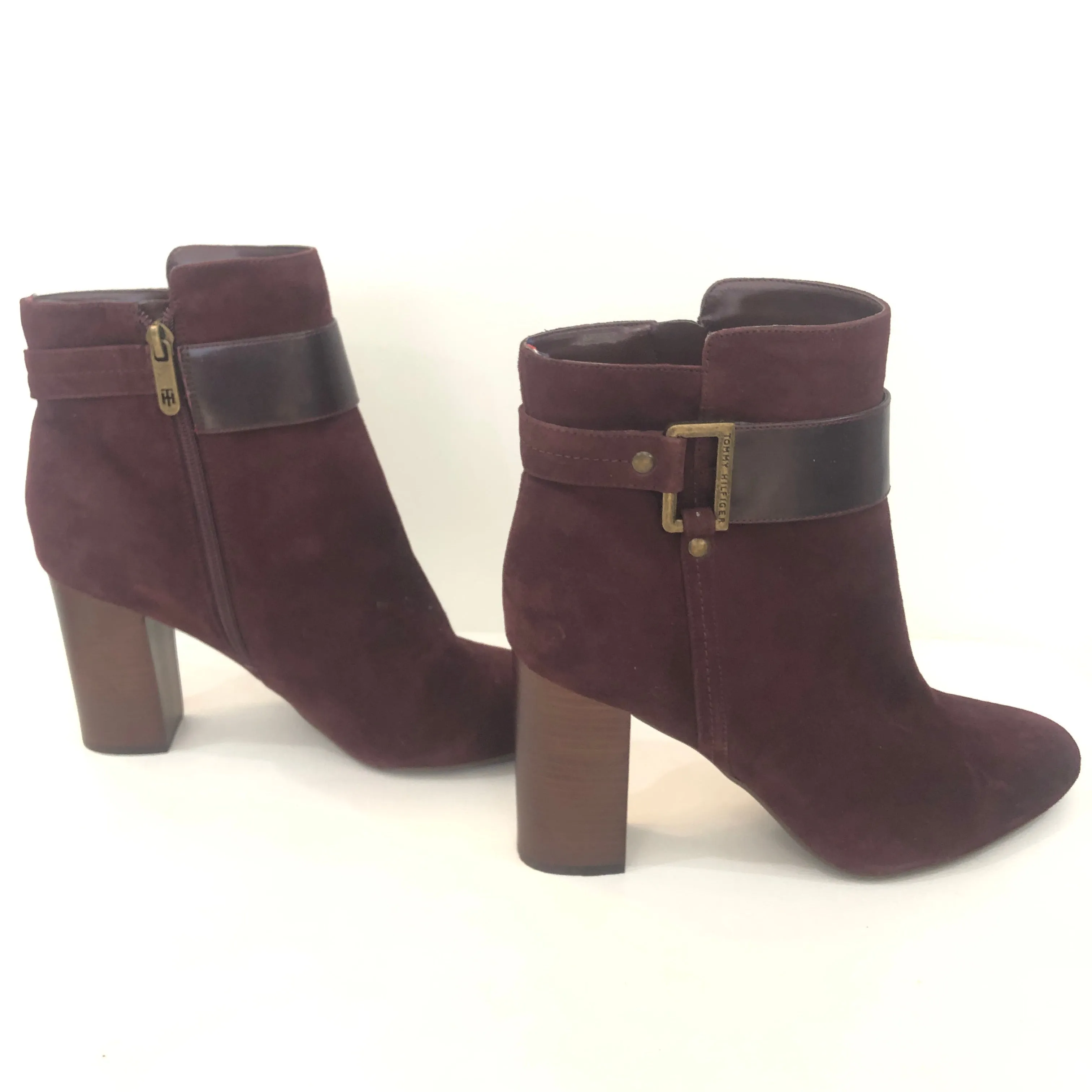 TOMMY HILFIGER Suede Durham Ankle Booties Size 9.5 NWOT