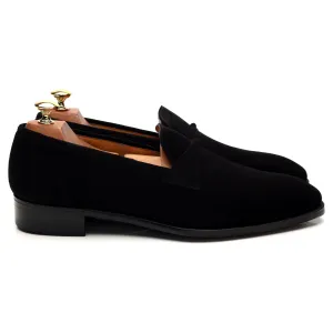 'Toulouse' Black Suede Loafer UK 9.5 E