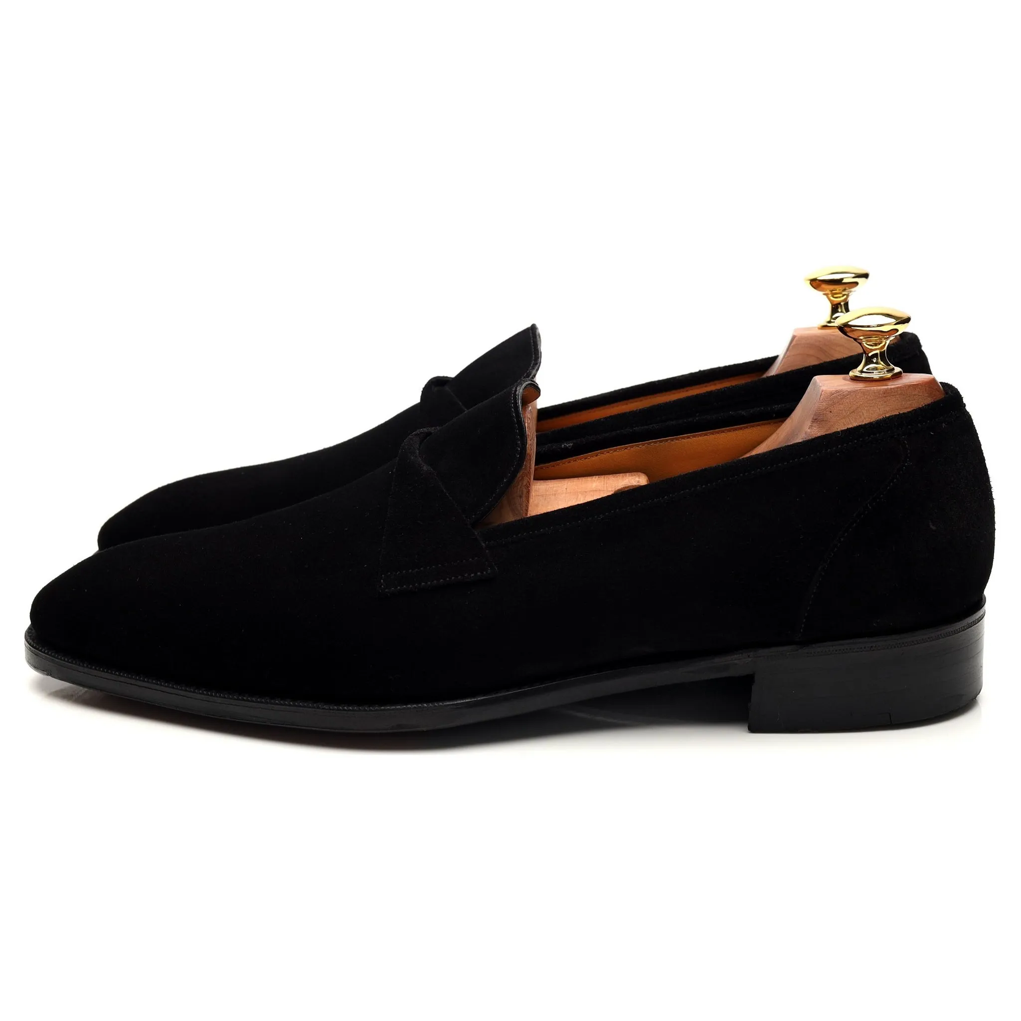 'Toulouse' Black Suede Loafer UK 9.5 E