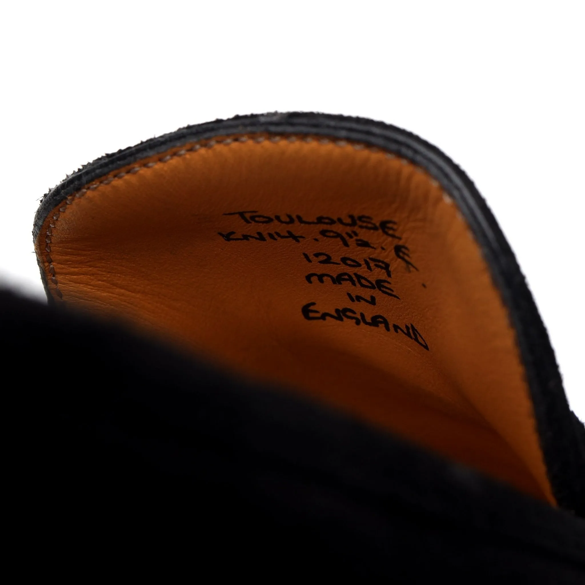 'Toulouse' Black Suede Loafer UK 9.5 E