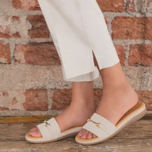 Tresmode Chic Cream Women's Casual Flats