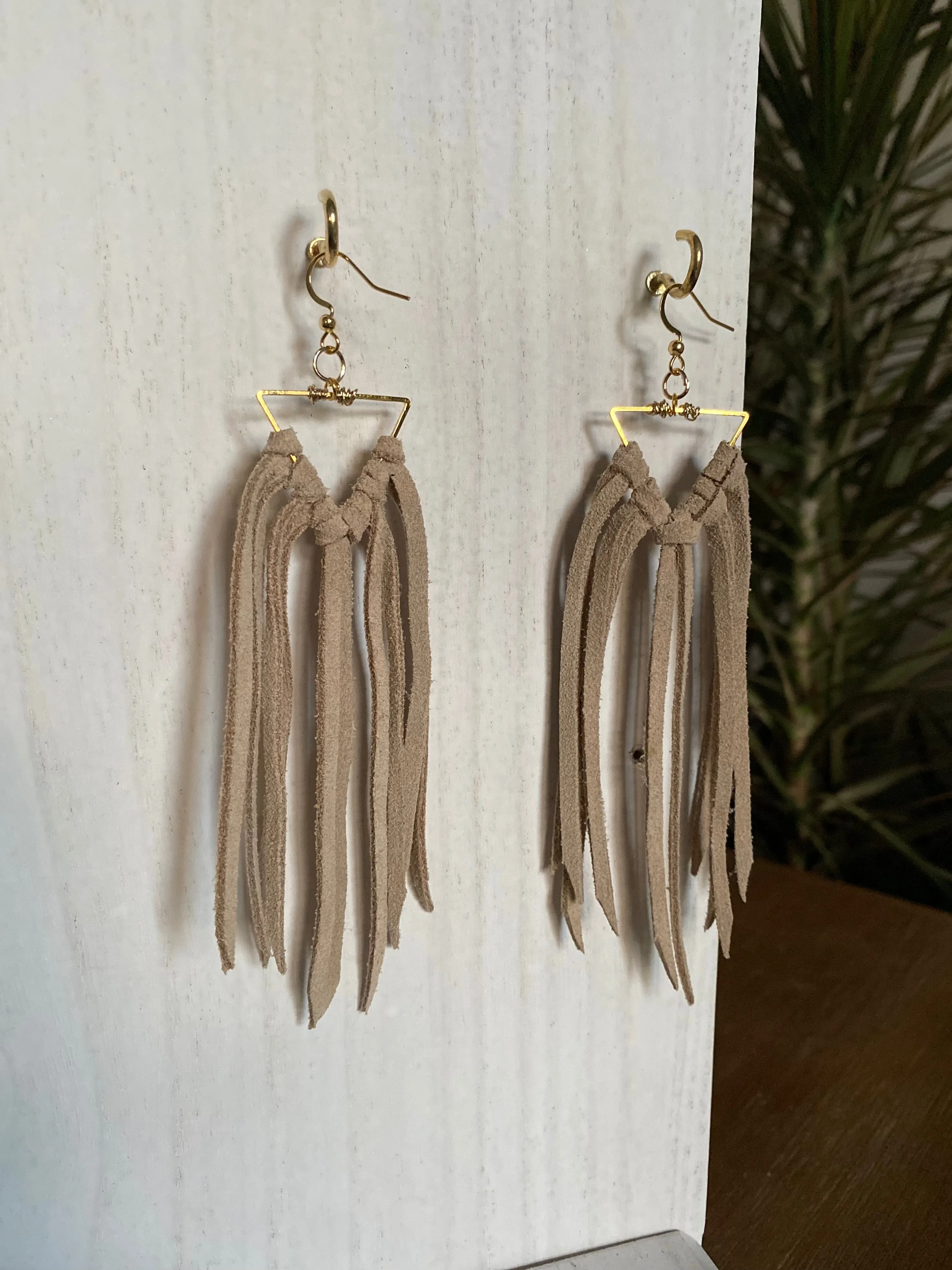 Triangle Fringe Earring