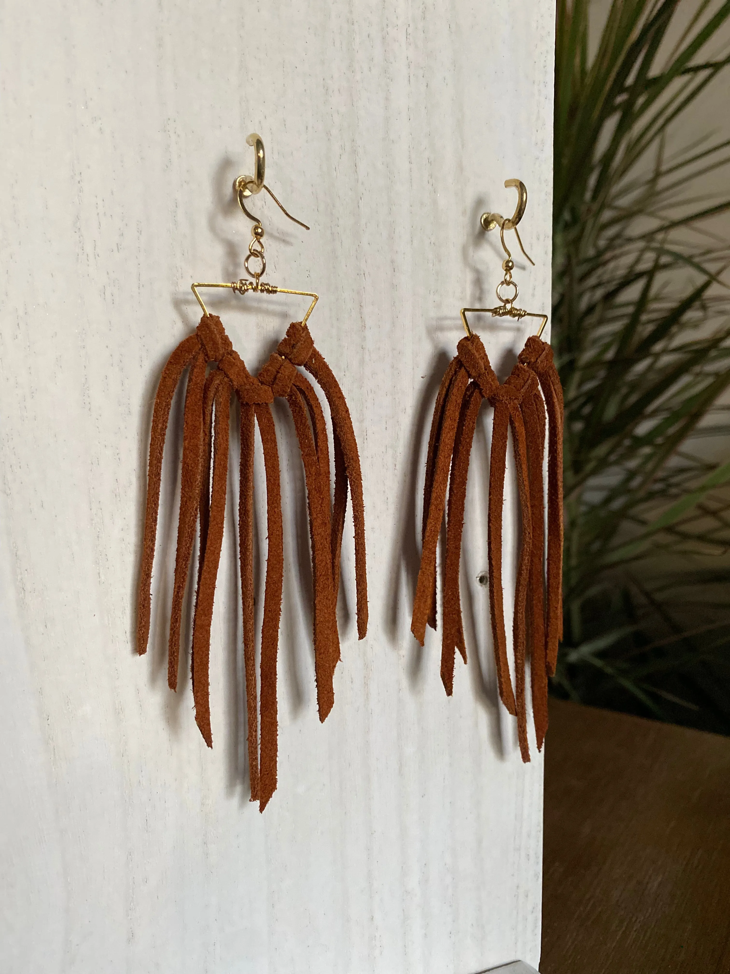 Triangle Fringe Earring