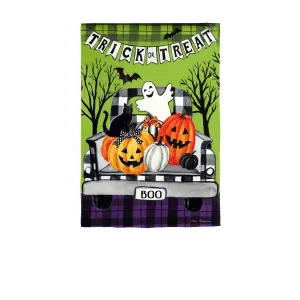 Trick-or-Treat Truck House Suede Flag,13s10004