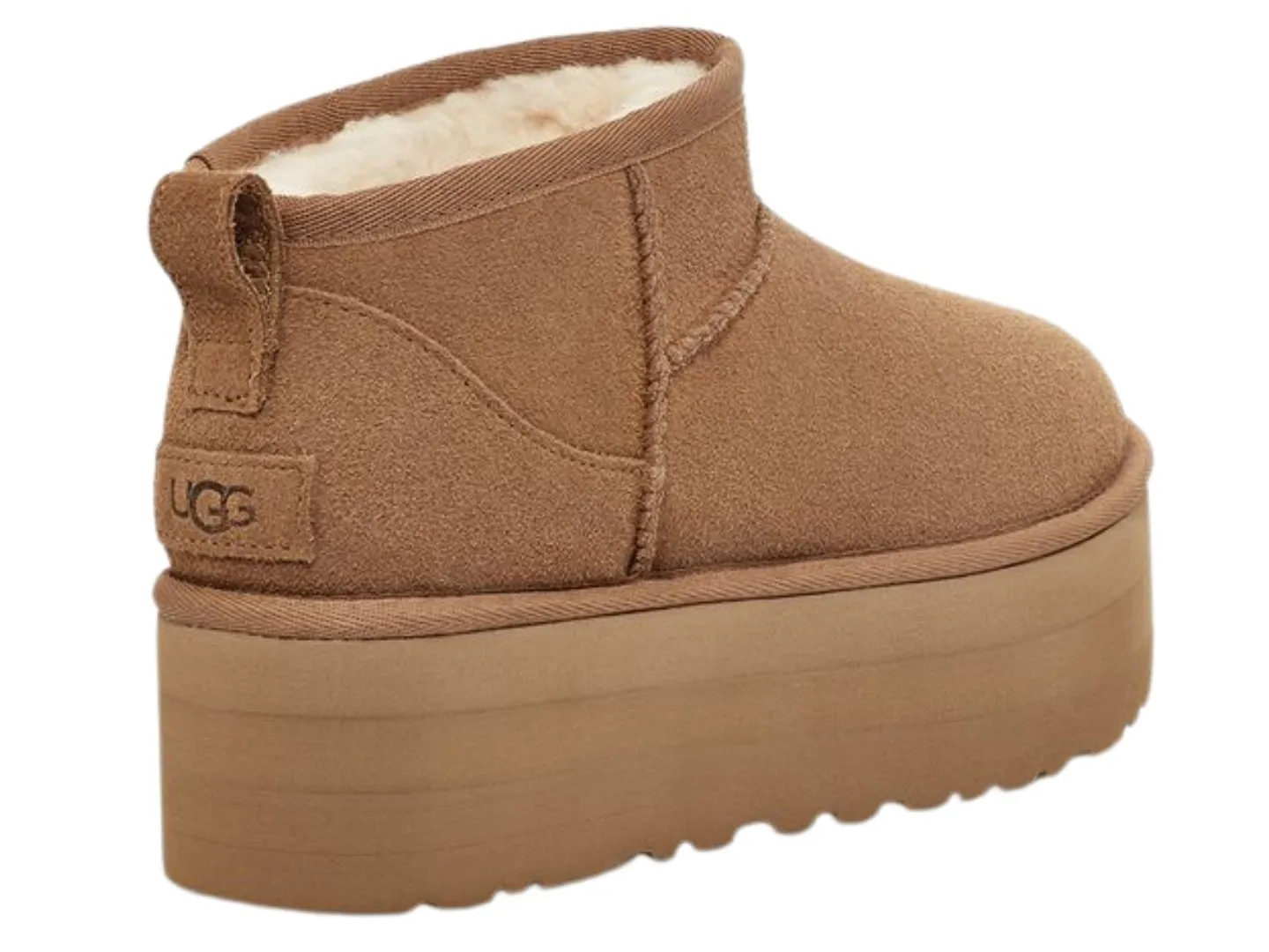 UGG: Classic Ultra Mini Platform in Chestnut