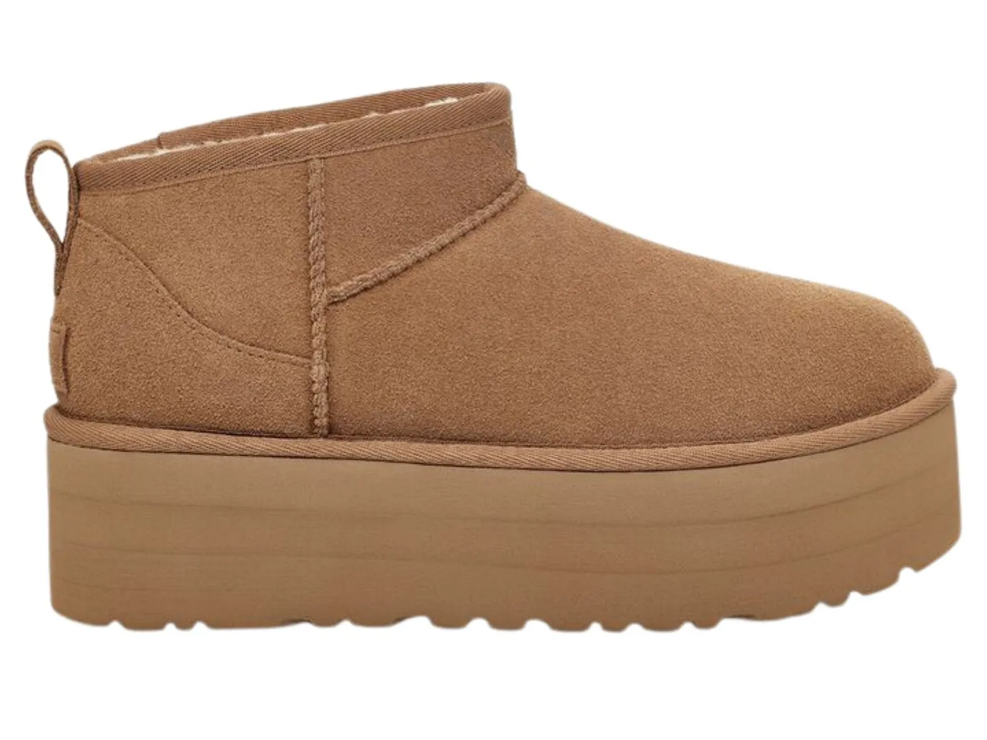 UGG: Classic Ultra Mini Platform in Chestnut