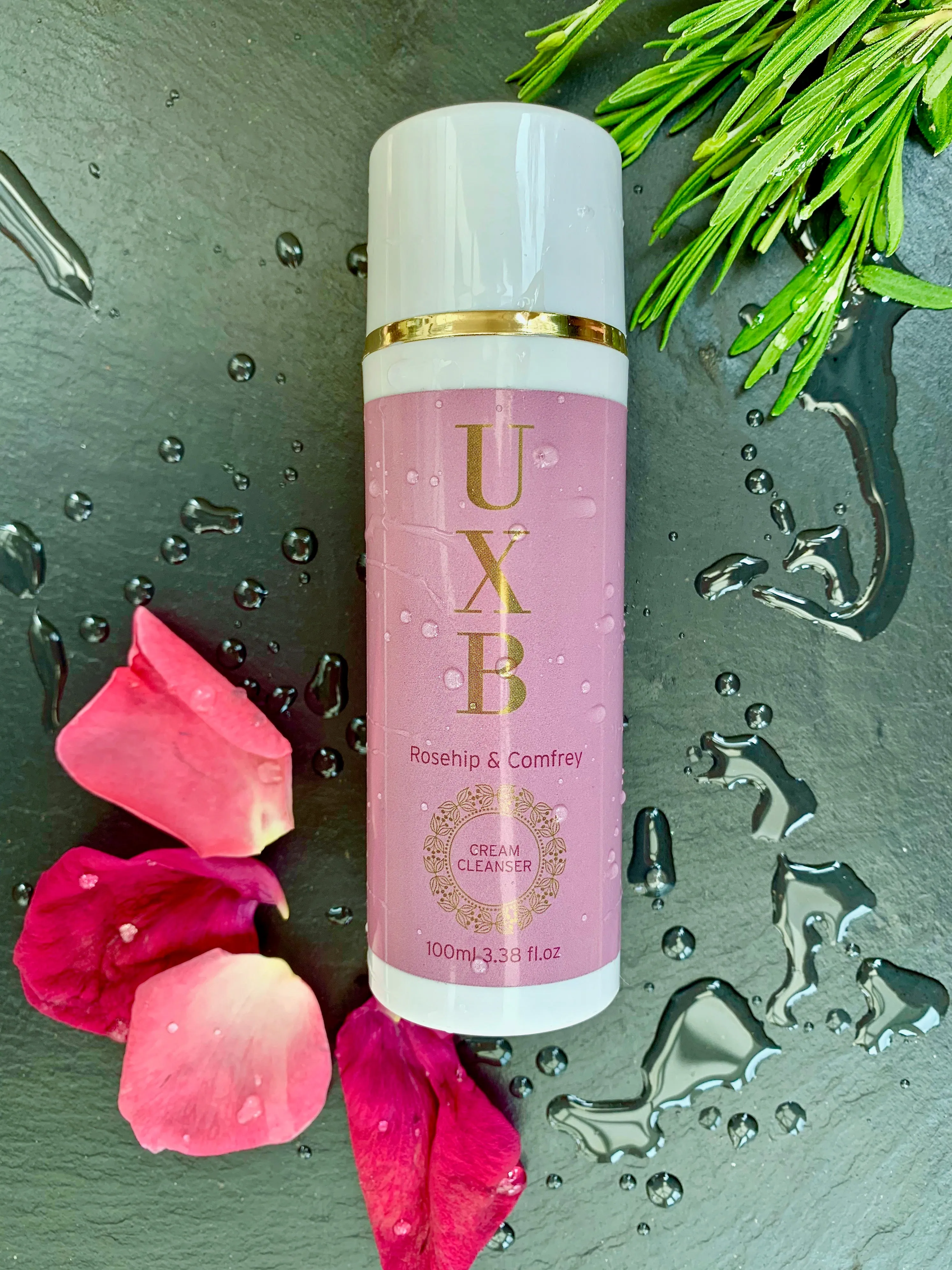 UXB Rosehip & Comfrey Cream Cleanser - Our face wash for normal, combi and sensitive skin