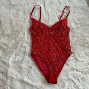 Victorias Secret Vintage gold label red and gold lingerie size 38