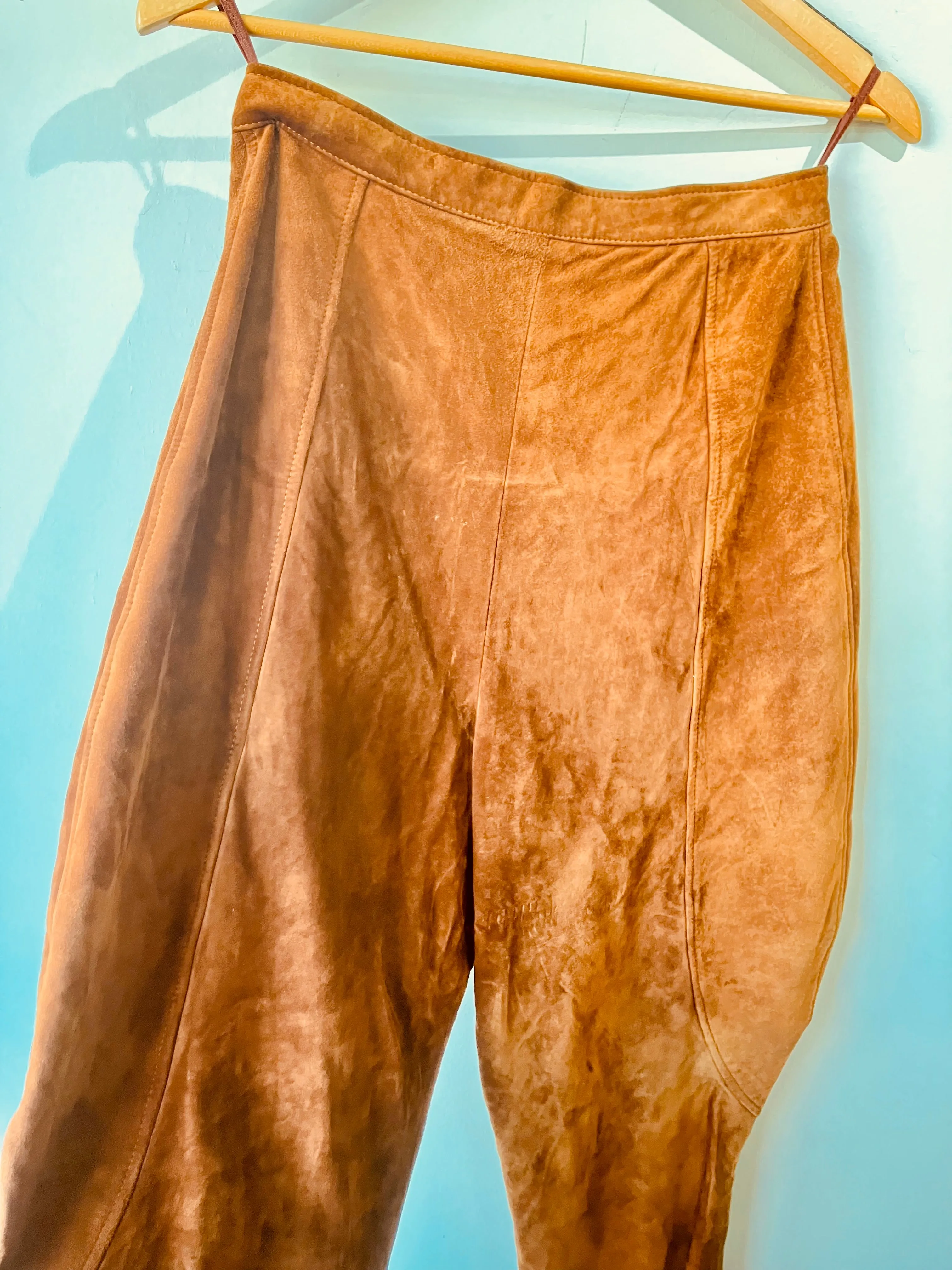 Vintage Anne Klein Cognac Suede Jodhpurs