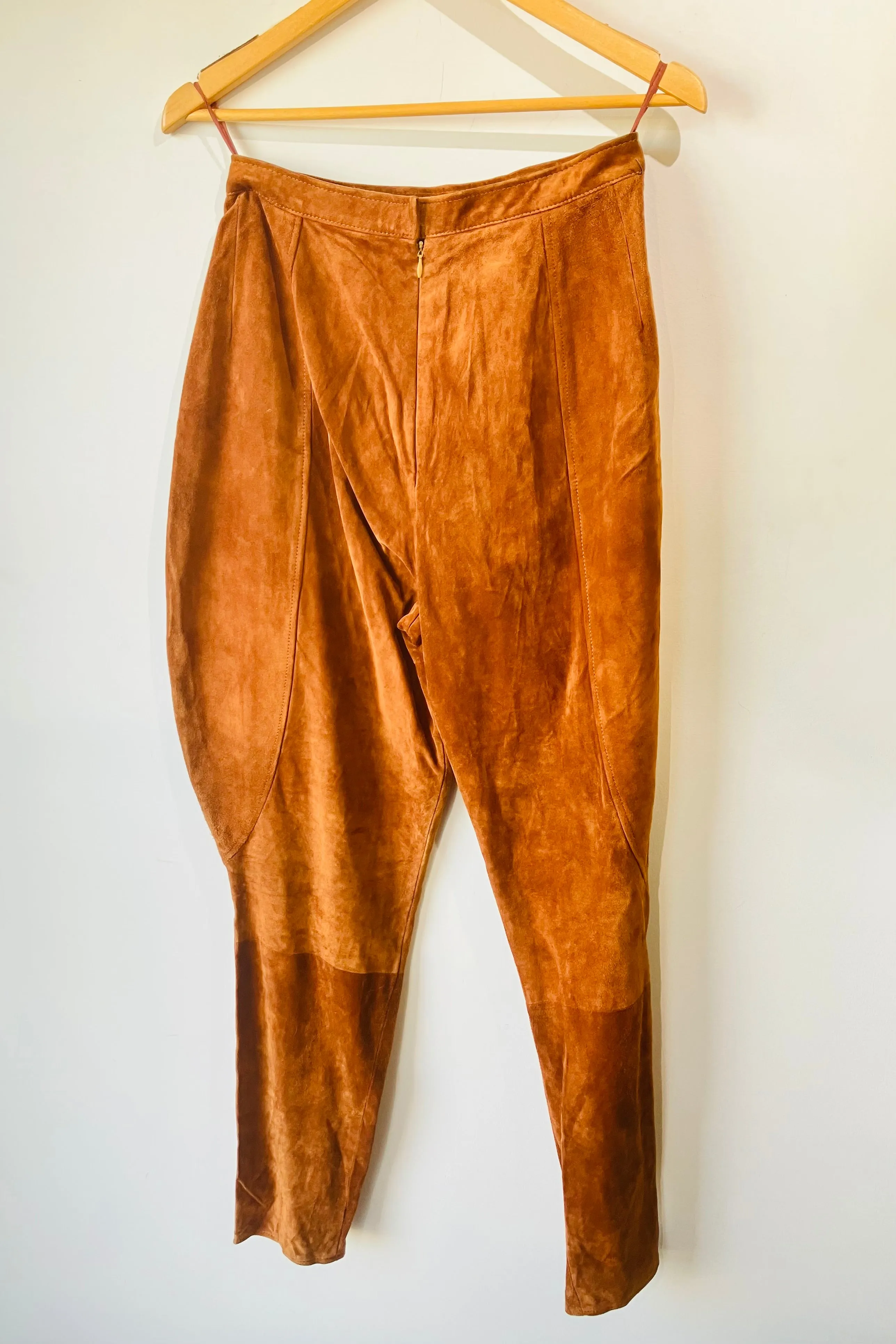 Vintage Anne Klein Cognac Suede Jodhpurs