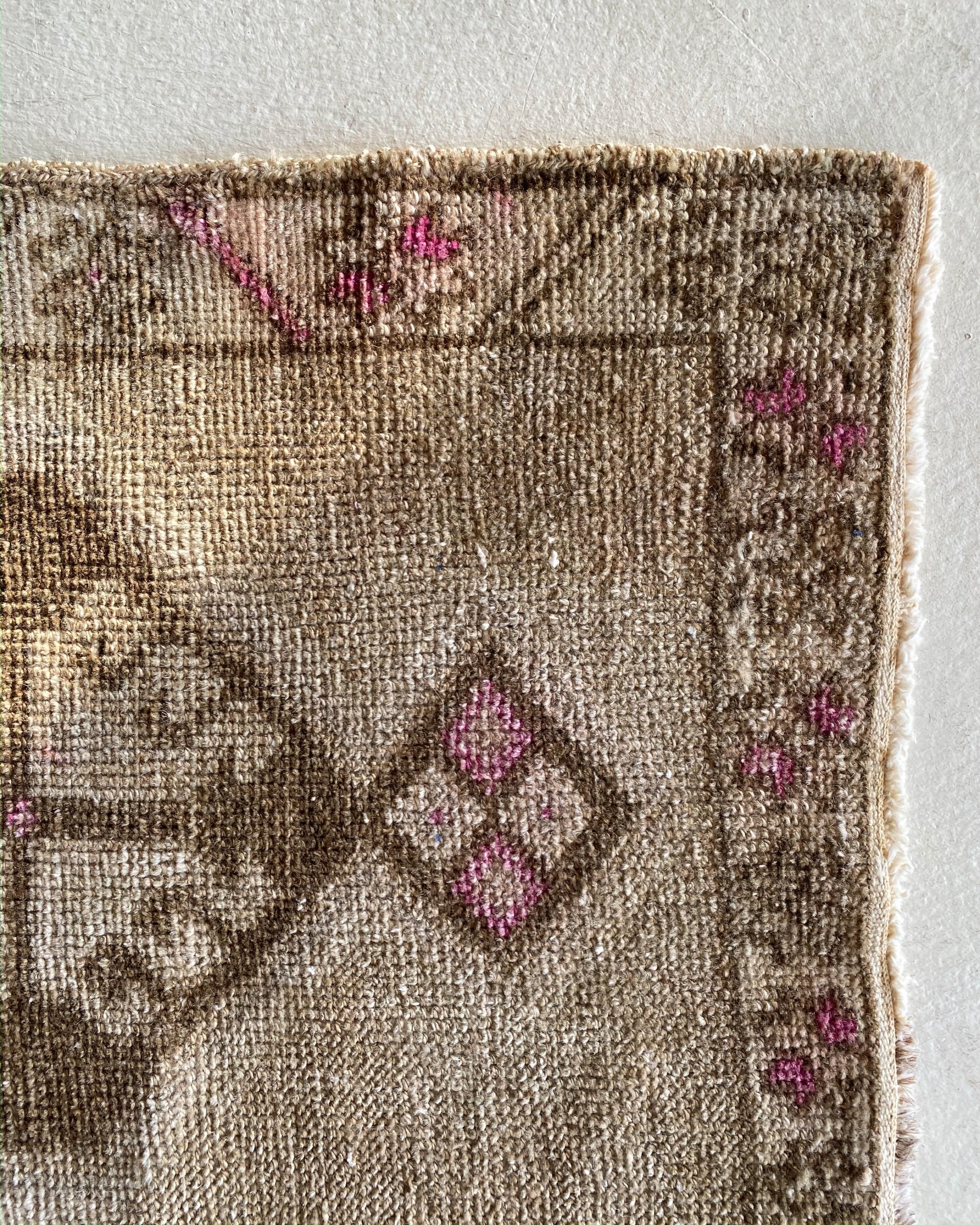 Vintage Mini Turkish Rug 20"x39"