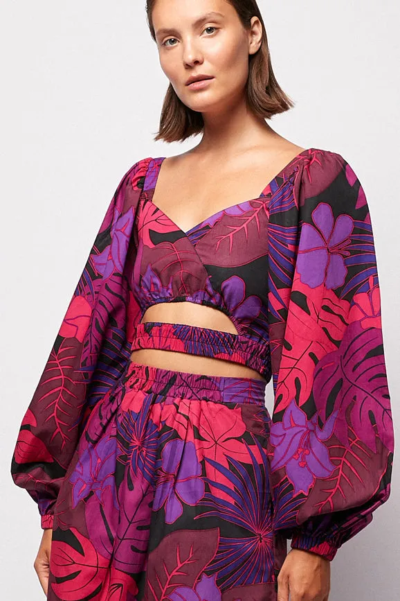 Waist Band Crop | Elasticised Mini Skirt