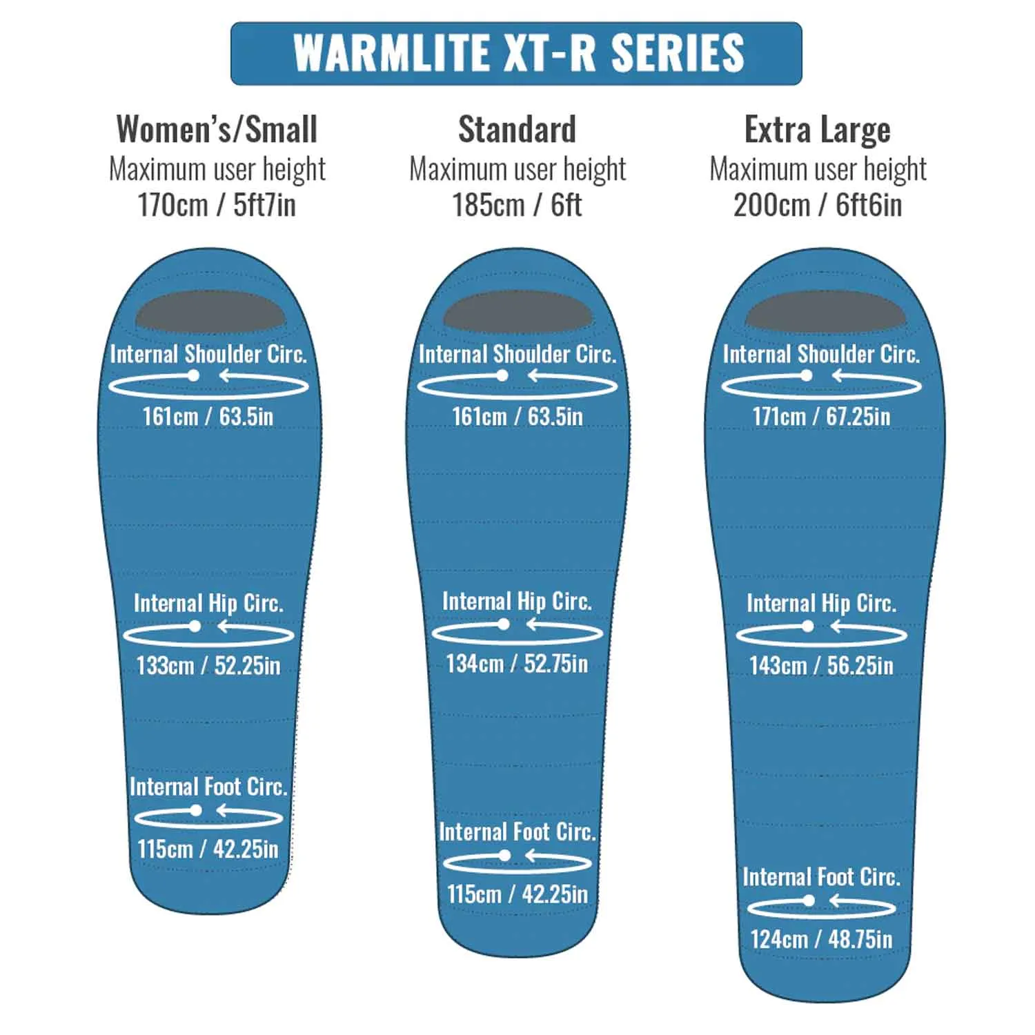 Warmlite 750 XT-R Down Sleeping Bag - Left Hand Zip
