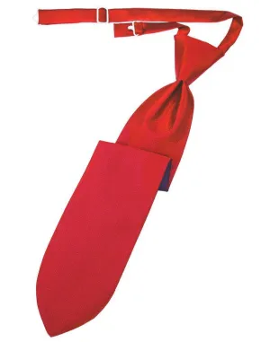 Watermelon Herringbone Kids Necktie