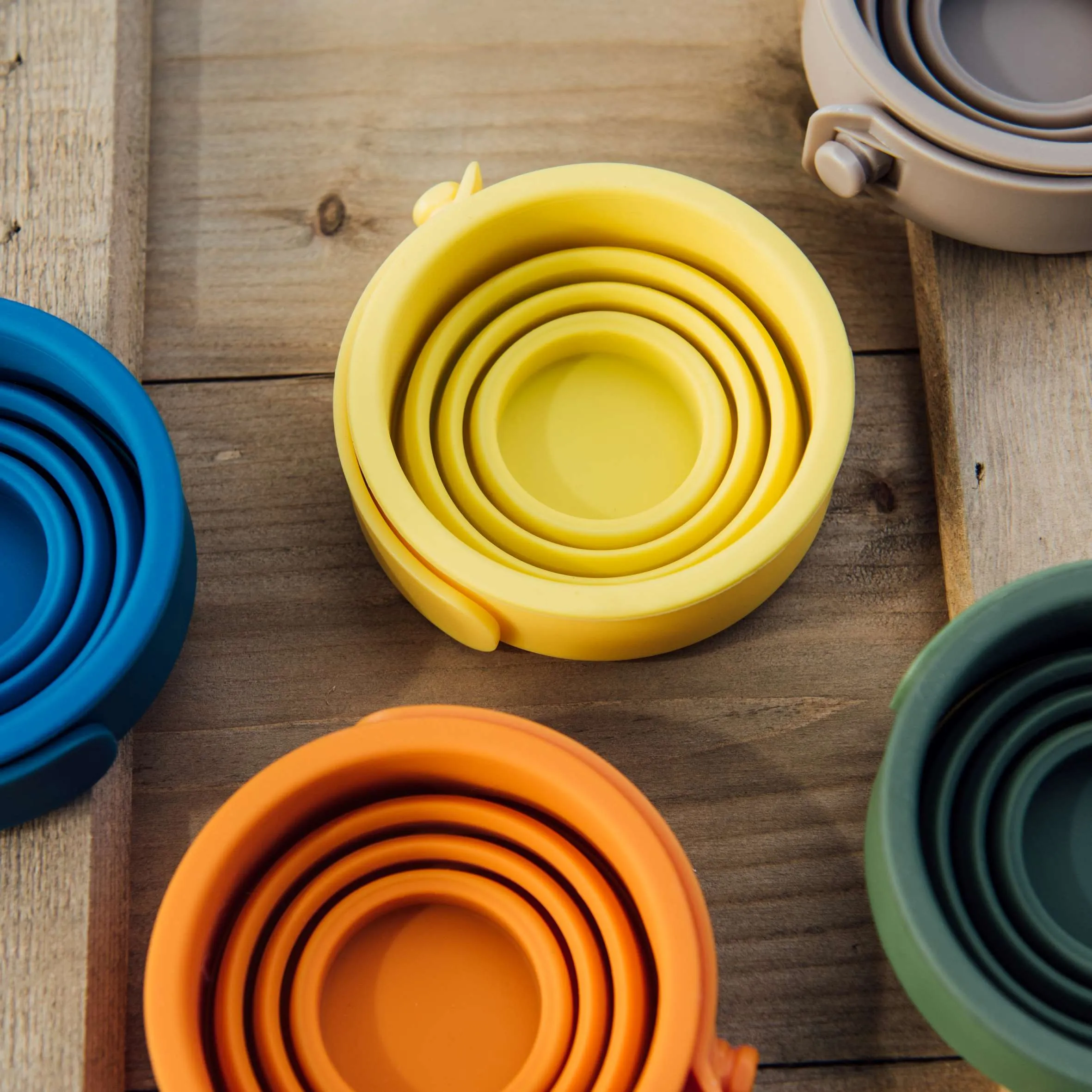 WEMUG On-the-go Foldable Sili Cup with reusable Tyvek bag