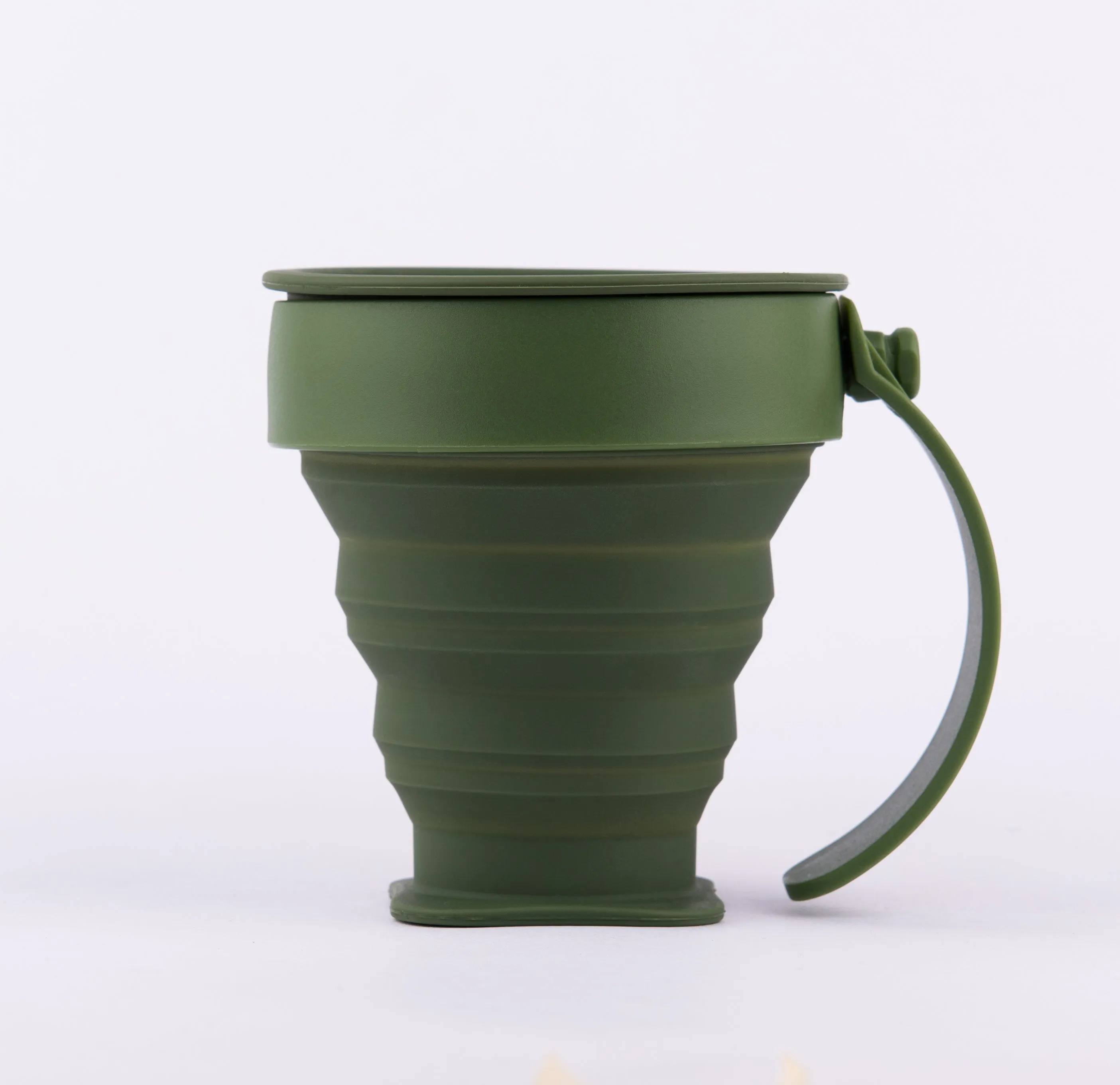 WEMUG On-the-go Foldable Sili Cup with reusable Tyvek bag
