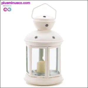 White Colonial Candle Lamp ll PlusMinusco.com