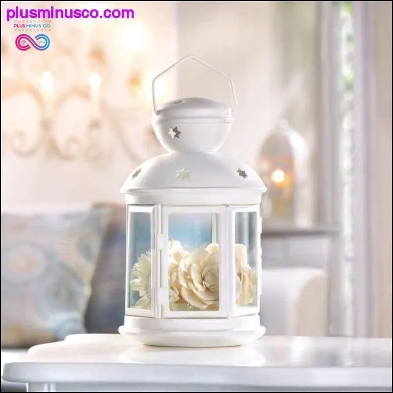 White Colonial Candle Lamp ll PlusMinusco.com