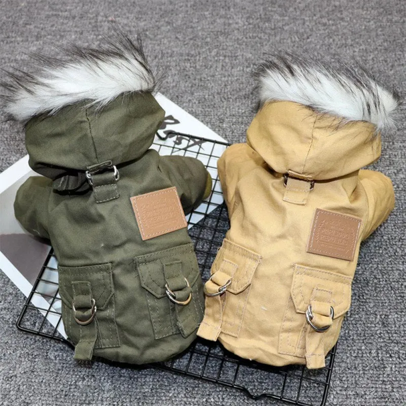Winter Puppy Jacket With Hoodie