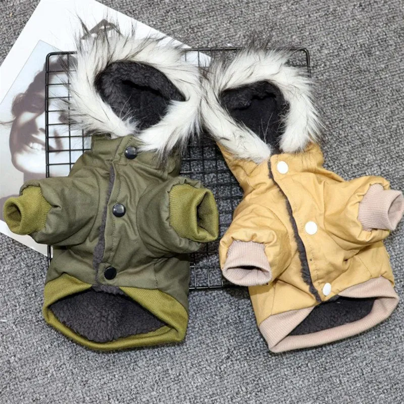 Winter Puppy Jacket With Hoodie
