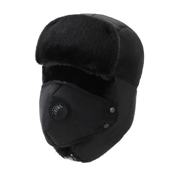 Winter Warm Full Face Hats Caps with Face Covering and Filter