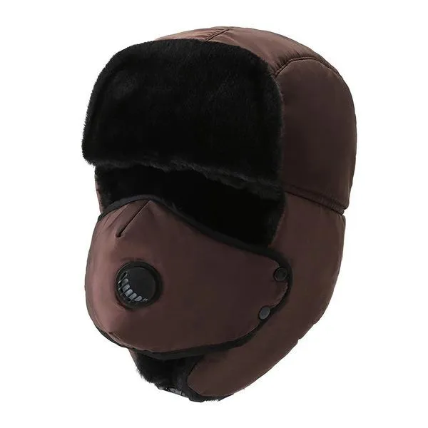 Winter Warm Full Face Hats Caps with Face Covering and Filter