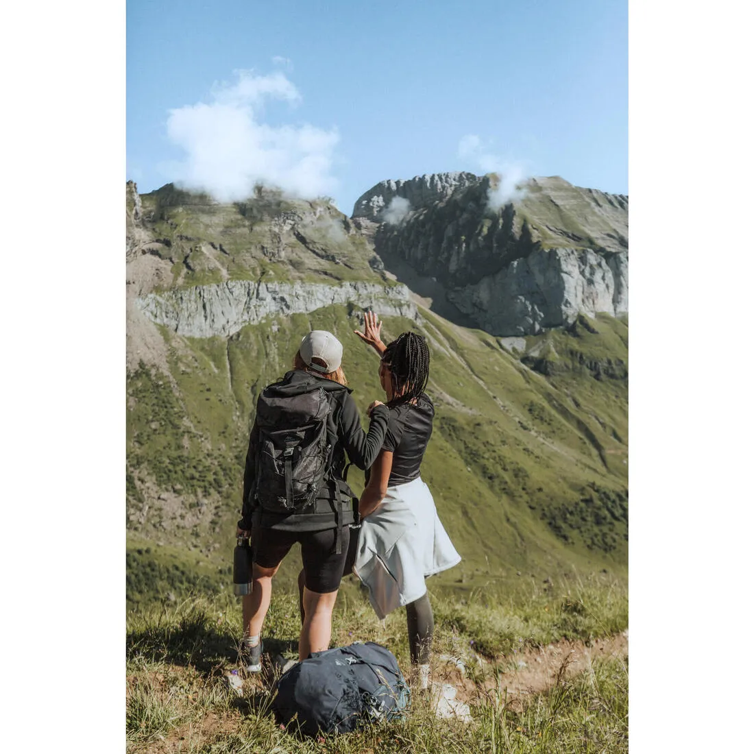 Women’s Hiking Fleece Jacket - mh500 Hood