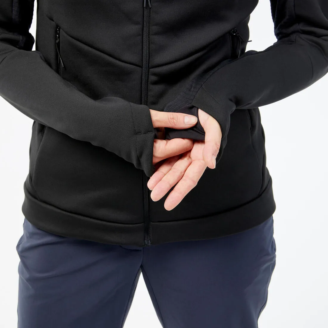 Women’s Hiking Fleece Jacket - mh500 Hood