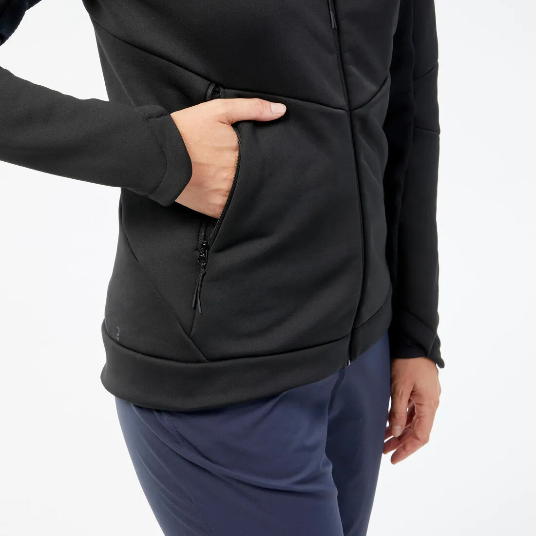 Women’s Hiking Fleece Jacket - mh500 Hood