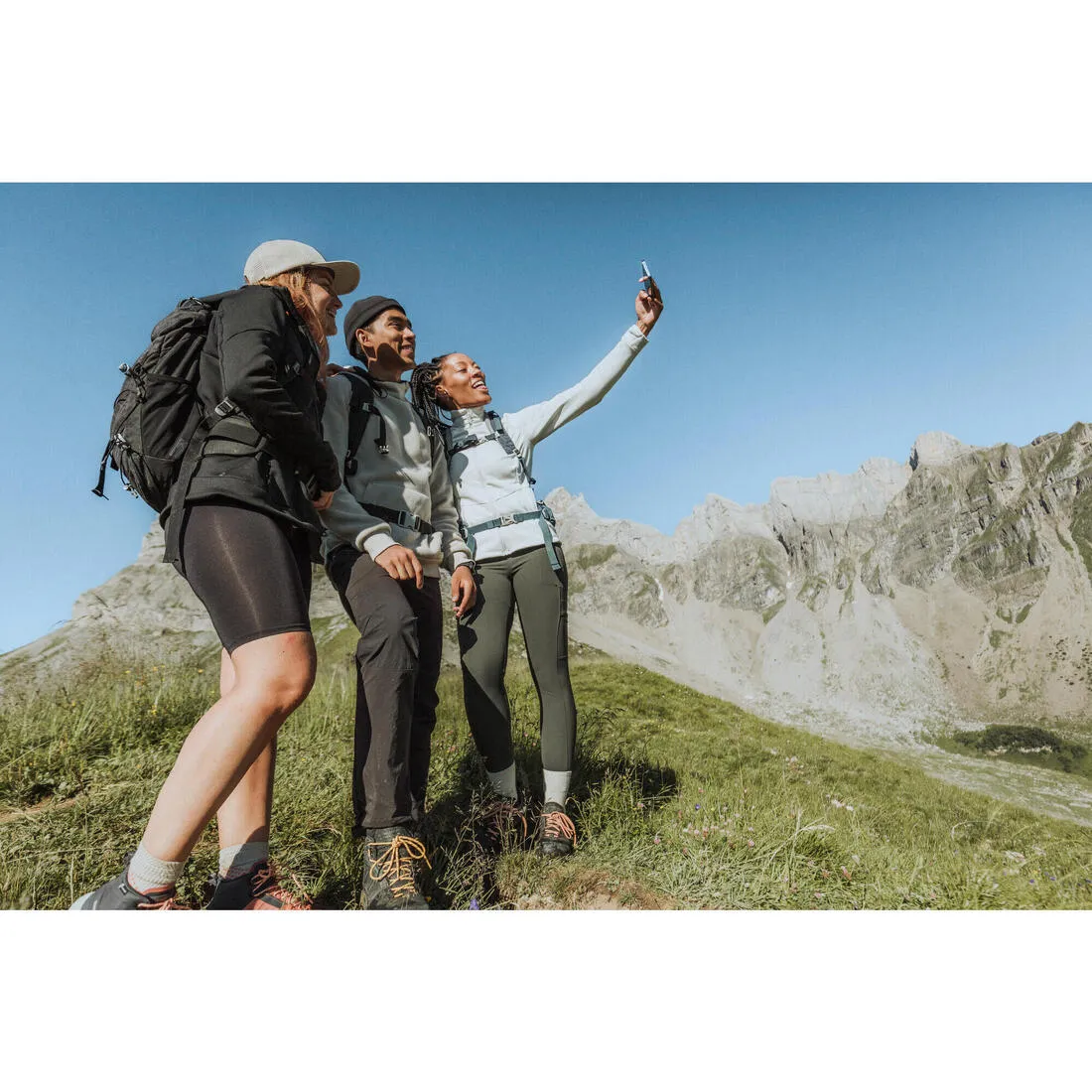 Women’s Hiking Fleece Jacket - mh500 Hood