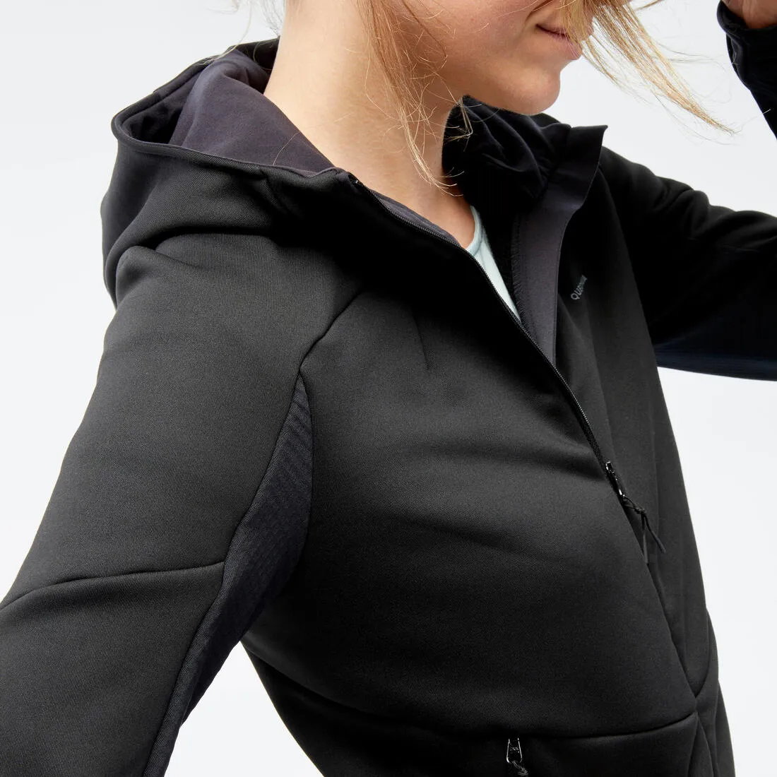 Women’s Hiking Fleece Jacket - mh500 Hood