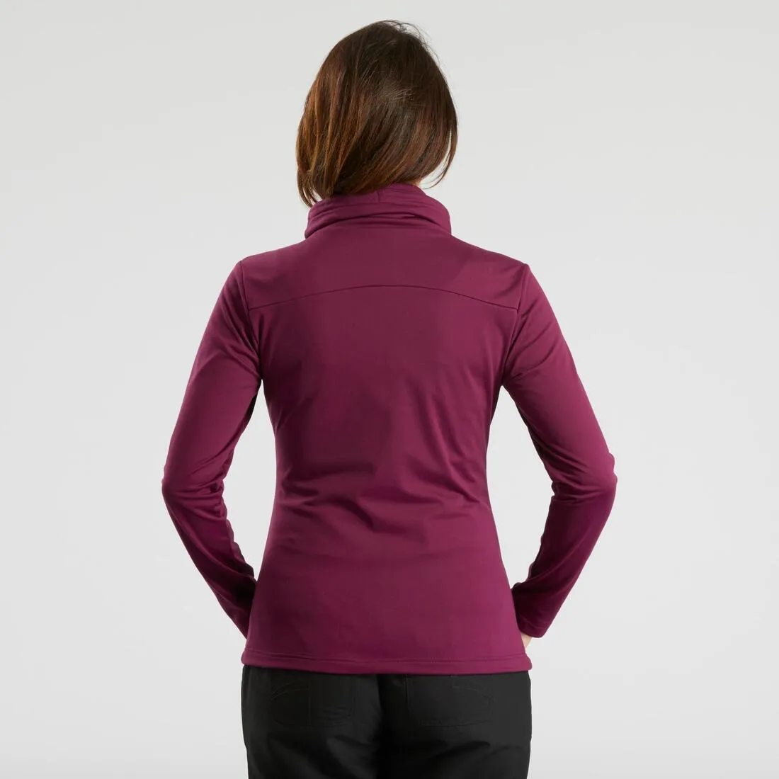 Women’s Long-sleeved Warm Hiking T-shirt - SH100 WARM