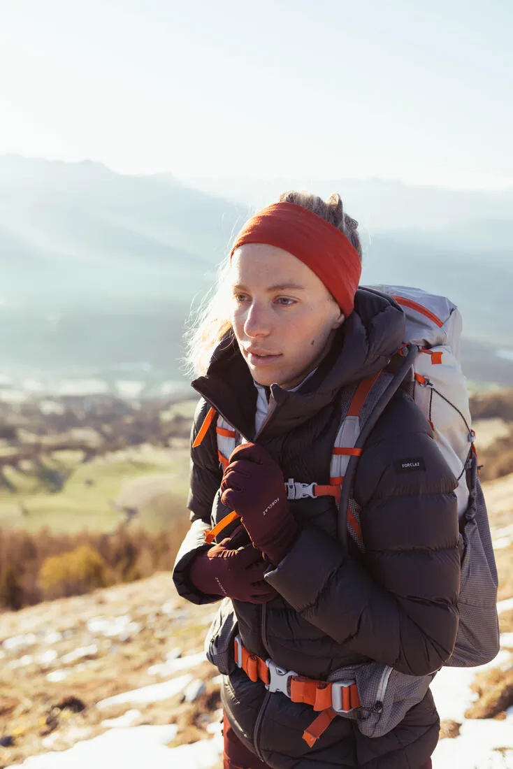 Women’s mountain trekking hooded down jacket - MT500 -10°C