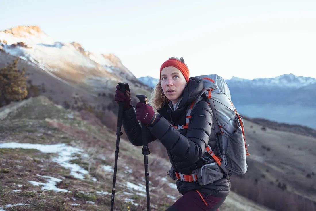 Women’s mountain trekking hooded down jacket - MT500 -10°C
