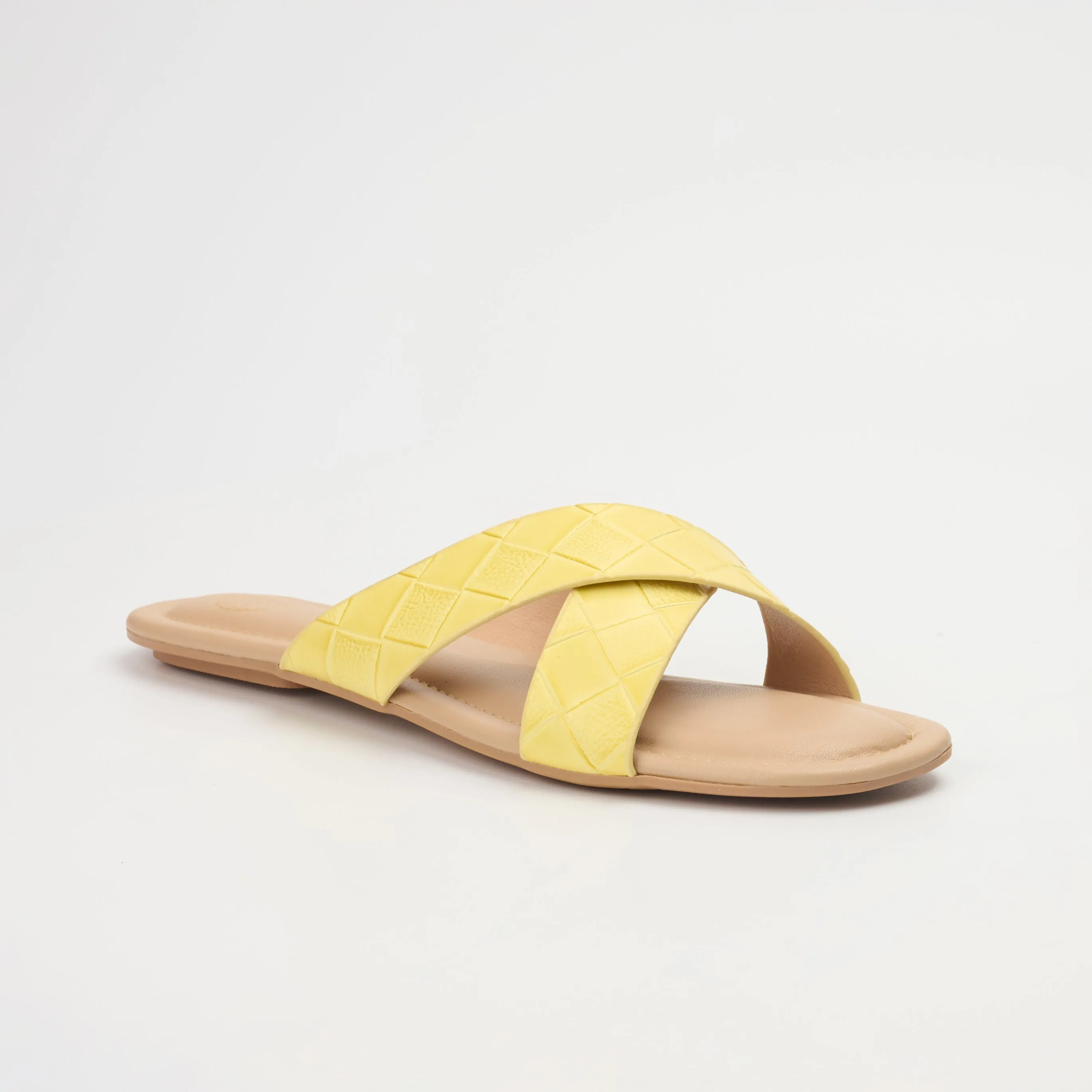 Yellow printed flats