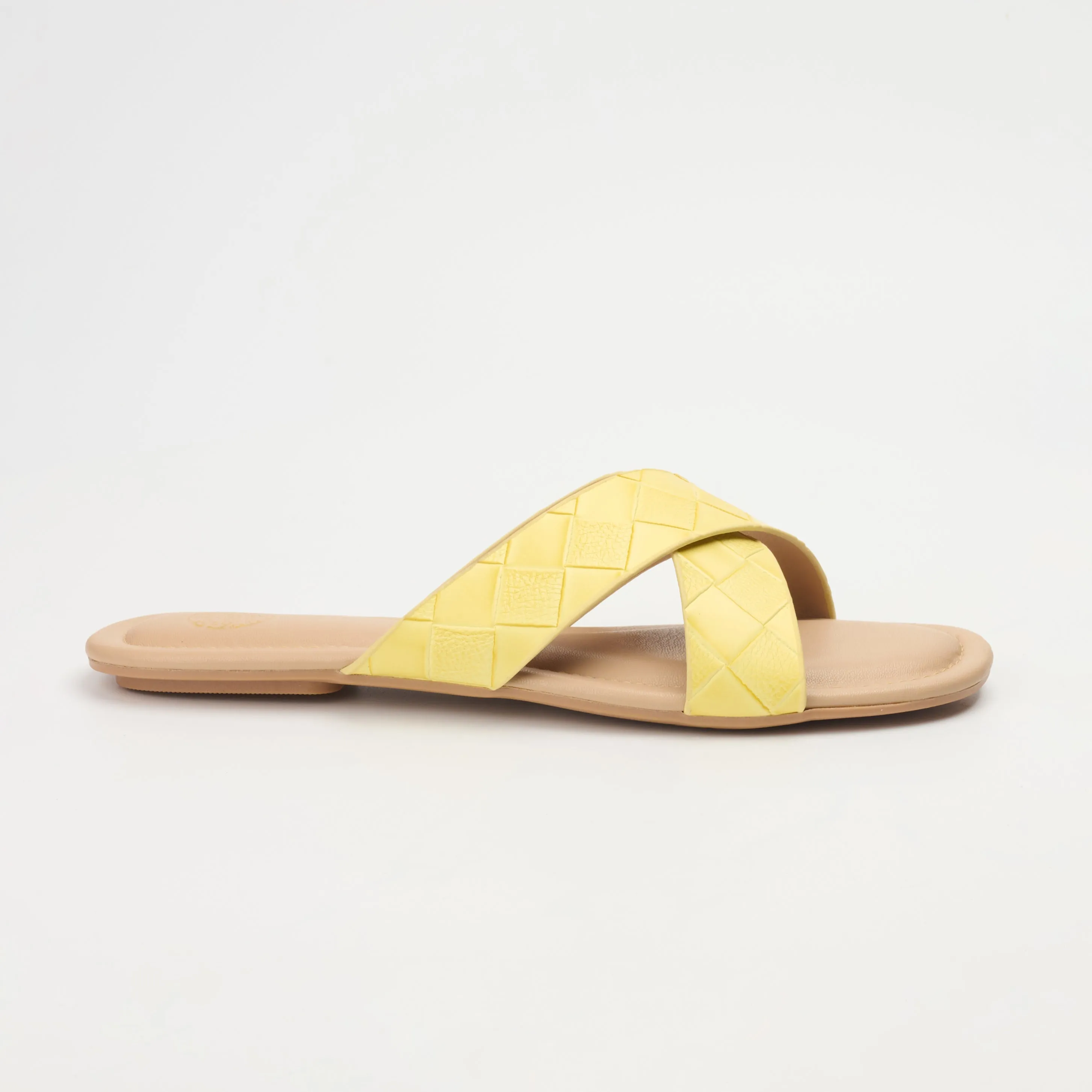 Yellow printed flats